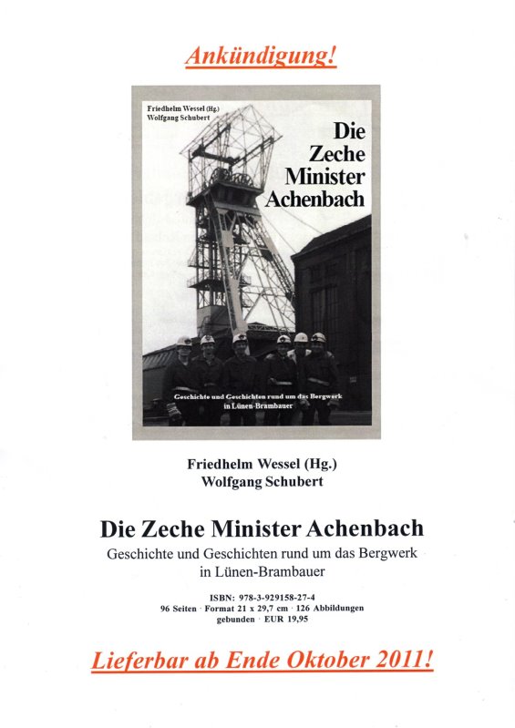 Ein Buch ber die Zeche Minister Achenbach !