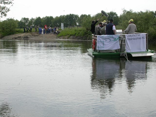 The Baldur ferry on the river of Lippe !