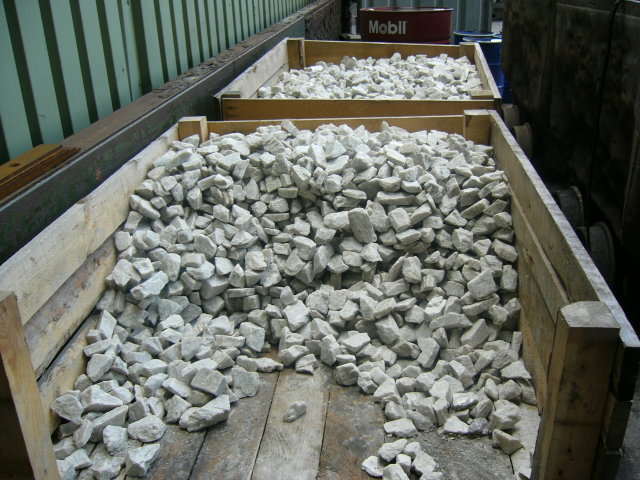 White stones in the processing plant of Lippe colliery !