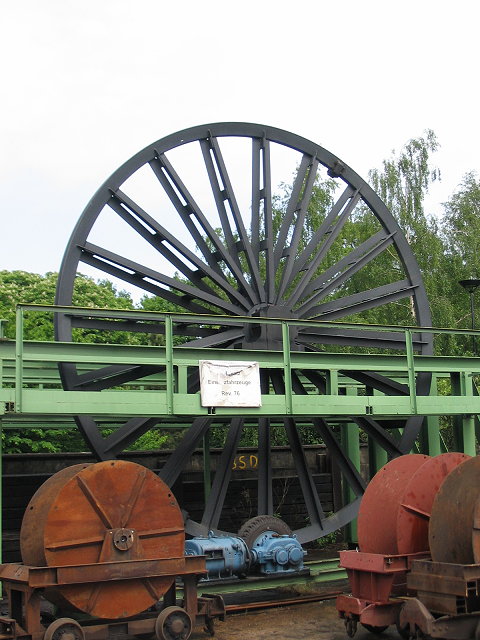 A winding tower's wheel on the area of Ost colliery !