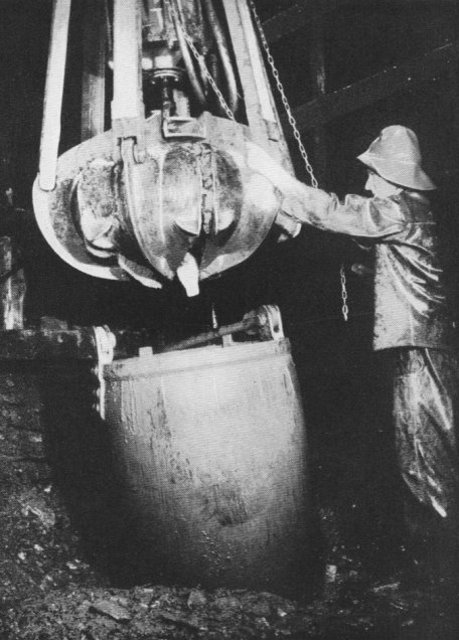 The filling up of a tub during the sinking !