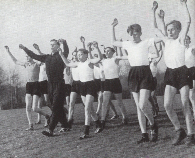 Physical education for the colliery's apprentices !