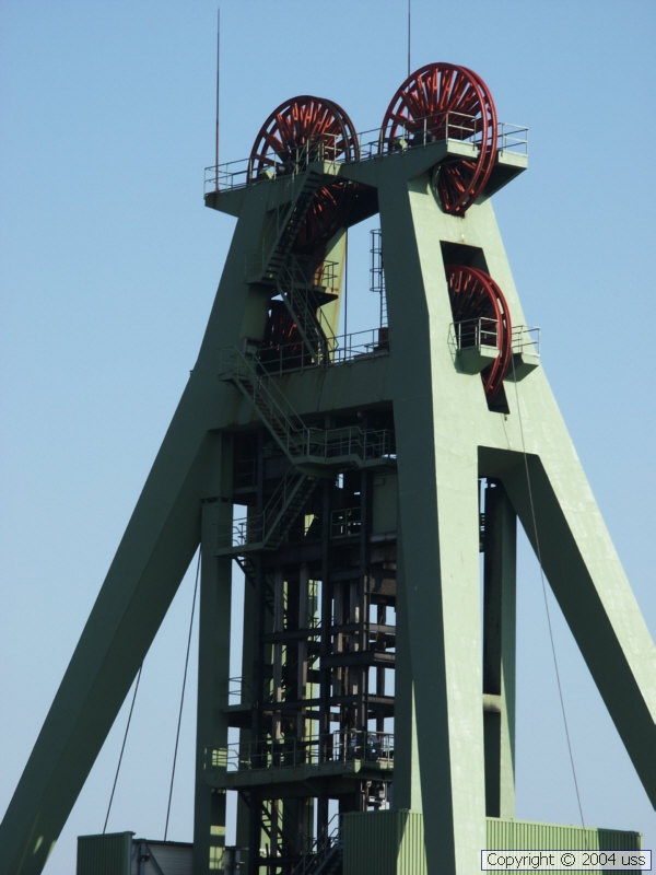 Shaft tower at Haus Aden colliery !
