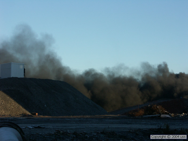 A cloud of coal dust !