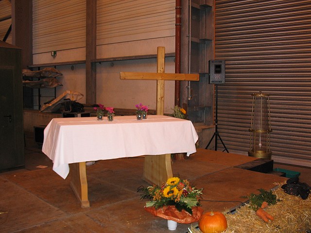 The altar at the pit bank !