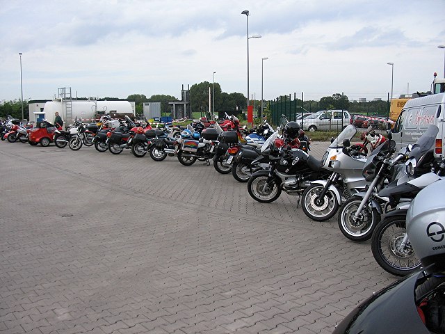 Motorcycles at Lerche shaft !