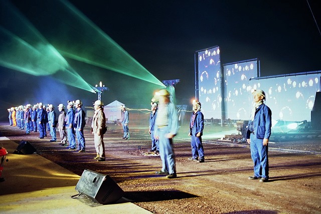 A laser show was presented at the colliery, as well !