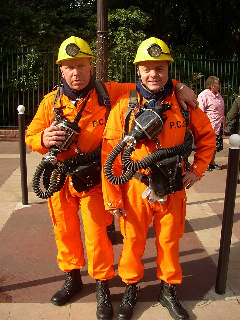 Two members of the underground fire brigade !