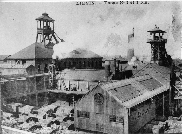 Shaft 1 of the colliery in Livin !