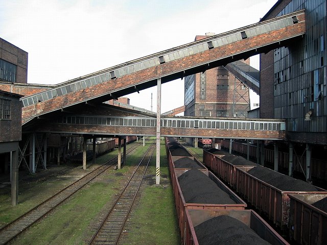 The colliery's railway area !