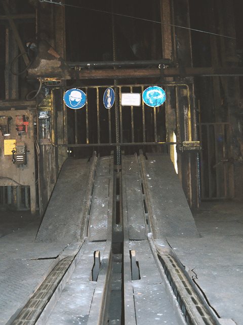 Rails leading to the shaft !