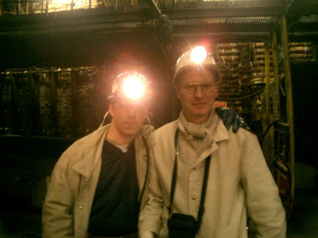 Oliver and me underground !