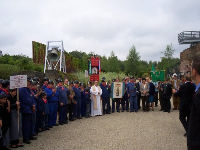 The commemoration ceremony for the miners !