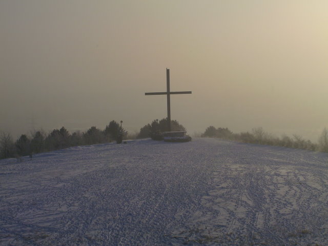 The cross on Prosper-Haniel colliery's slagheap !