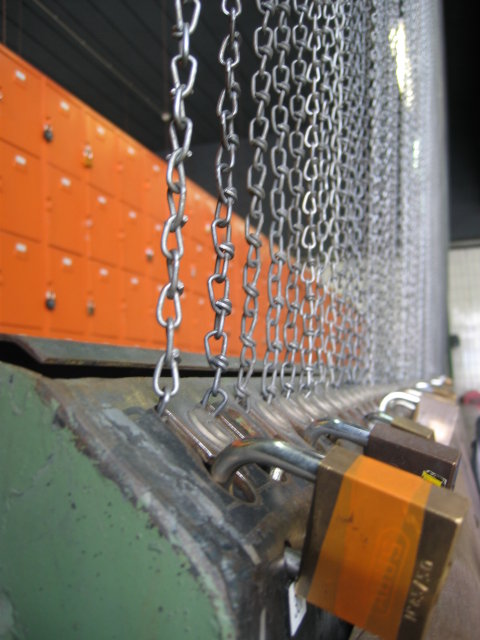 And even more padlocks at Prosper II colliery !
