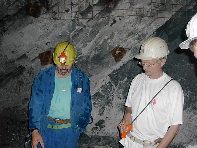 Explanations in the Dreislar mine !