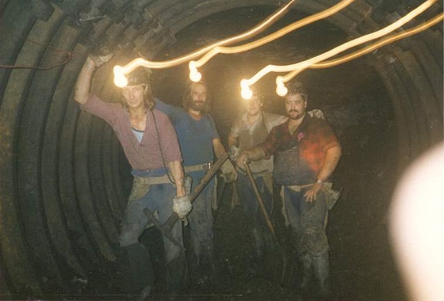 Lampenspuren der Bergleute !