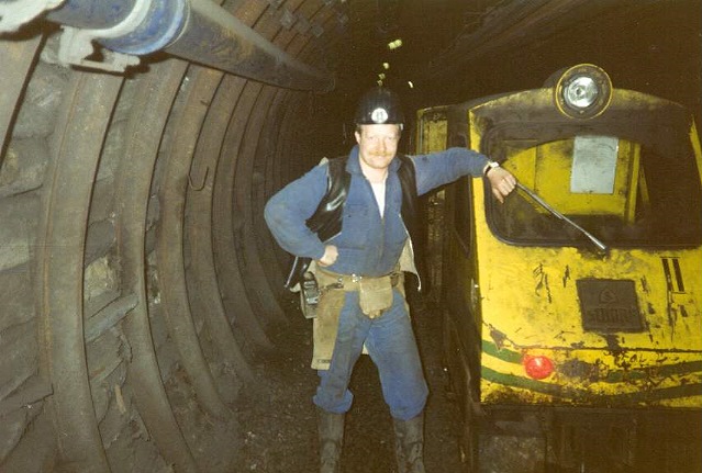 A miner at his underground engine !